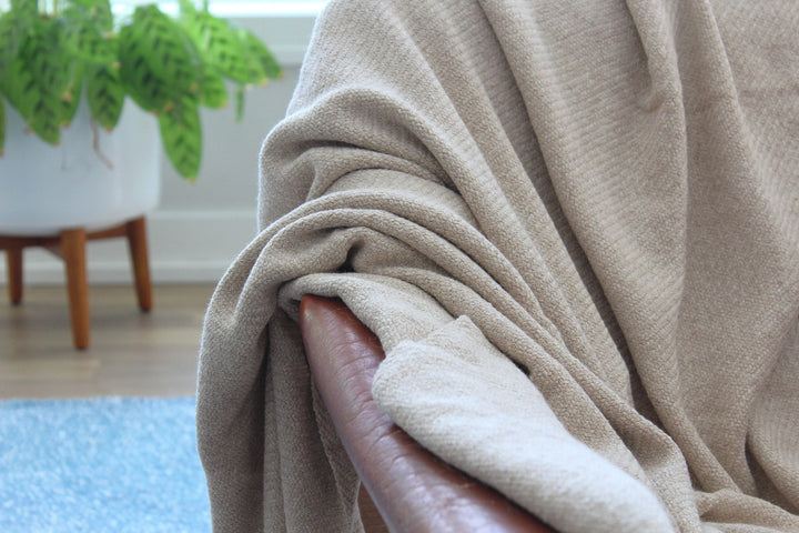 Kulsi Silver Alpaca Cotton Throw
