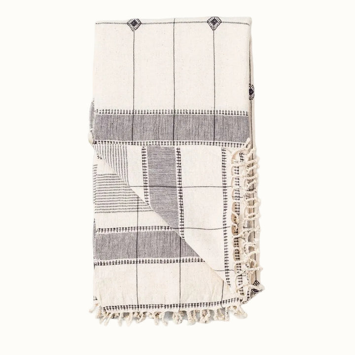 Organic Handwoven Cotton King Bedspread, 98" x 98"