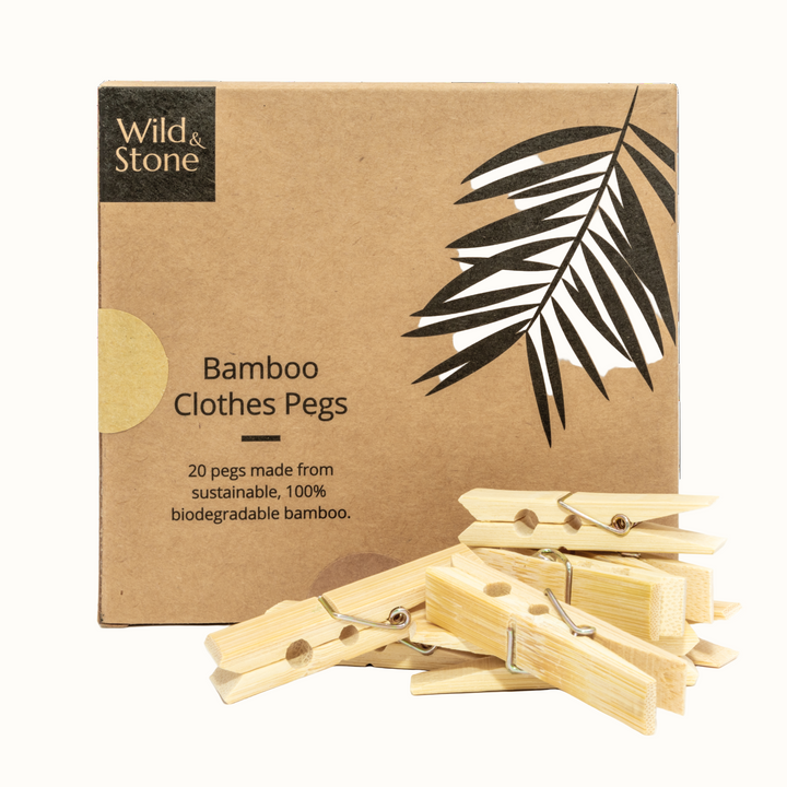 Biodegradable FSC Bamboo Clothespins, 20 Ct.