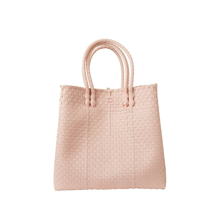 Handwoven Recycled Plastic Maxi Tote, 13.5" x 14"