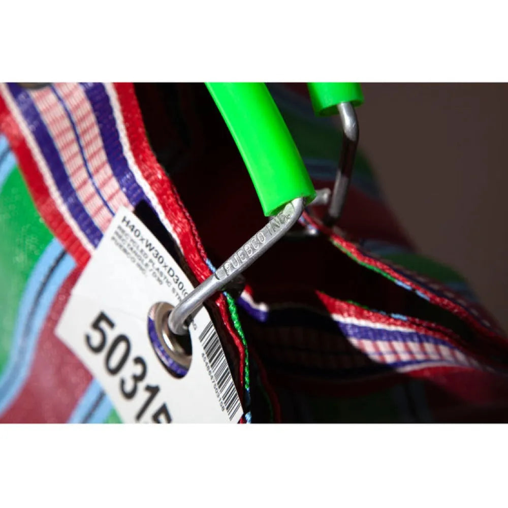 Hand-Woven Wide Plastic Tote Bag