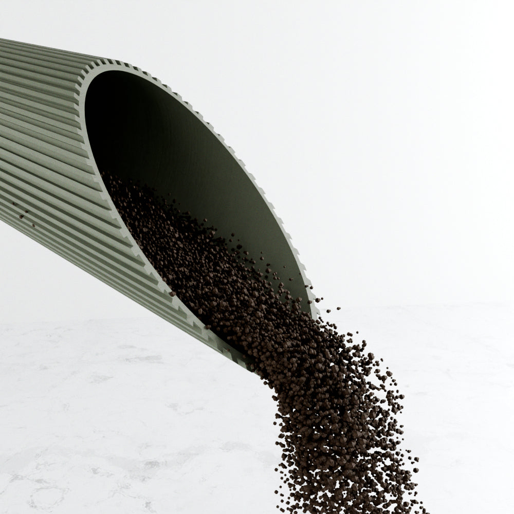 Handcrafted Cylindrical Gardening Soil Scoop, 3.2" x 7.5"