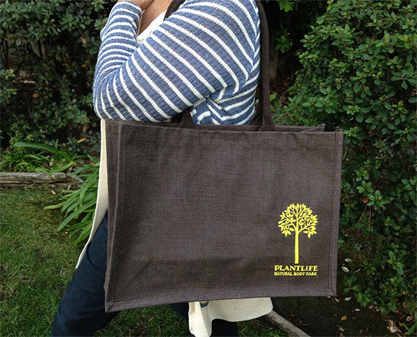 Biodegradable Natural Jute Tote Bag, Brown
