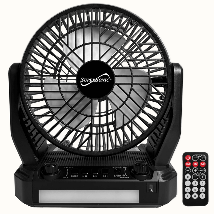 Solar 5-in-1 Bluetooth Speaker &amp; Fan Camping Gear