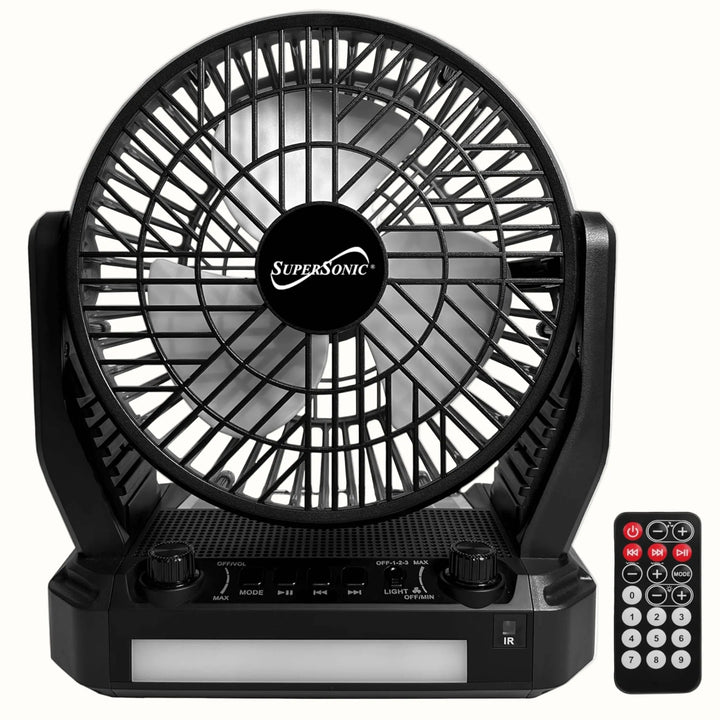 Solar Speaker Fan Radio Light