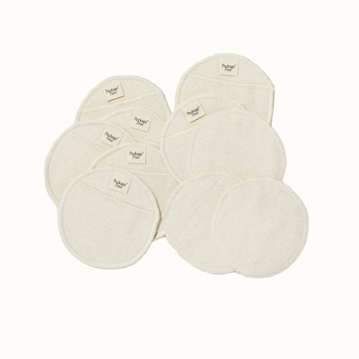Organic Cotton Facial Rounds with Finger Pocket