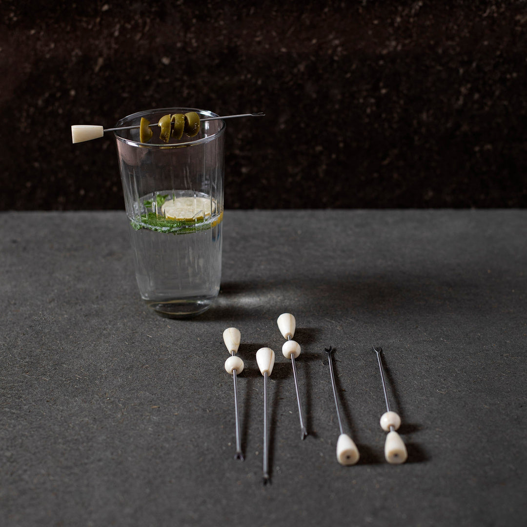 Handcrafted Stainless Steel Cocktail Picks, 6 Ct.