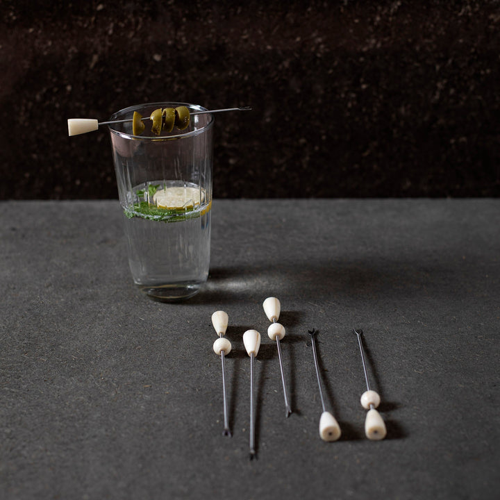 Handcrafted Stainless Steel Cocktail Picks, 6 Ct.