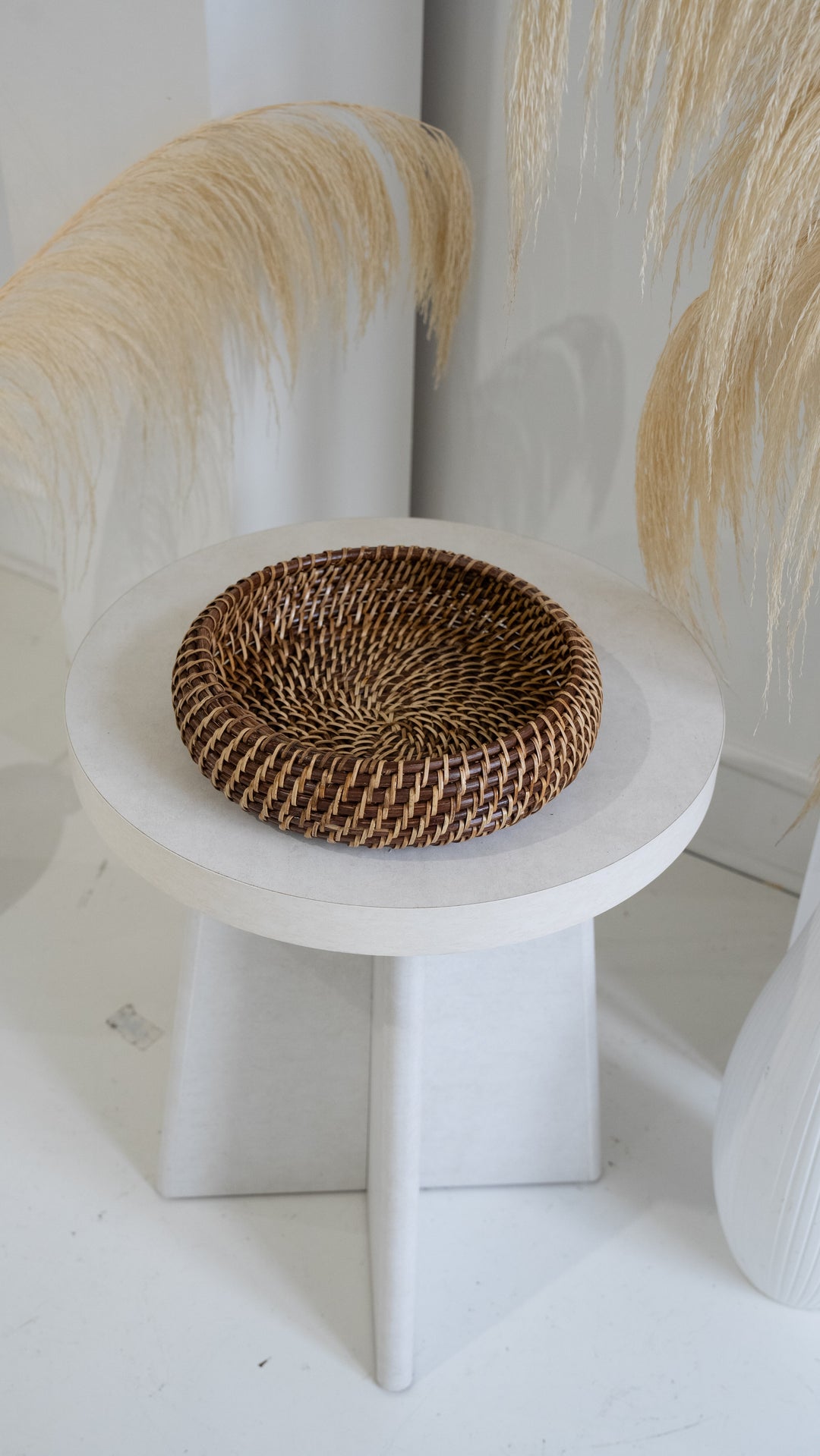 Handcrafted Rattan Fruit Basket &amp; Bowl, 10"