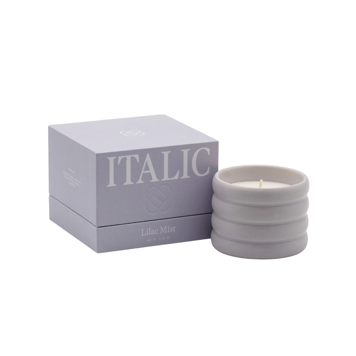 Handcrafted Soy Wax Ceramic Candle &amp; Wick Trimmer Set