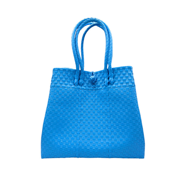 Handwoven Recycled Plastic Maxi Tote, 13.5" x 14"