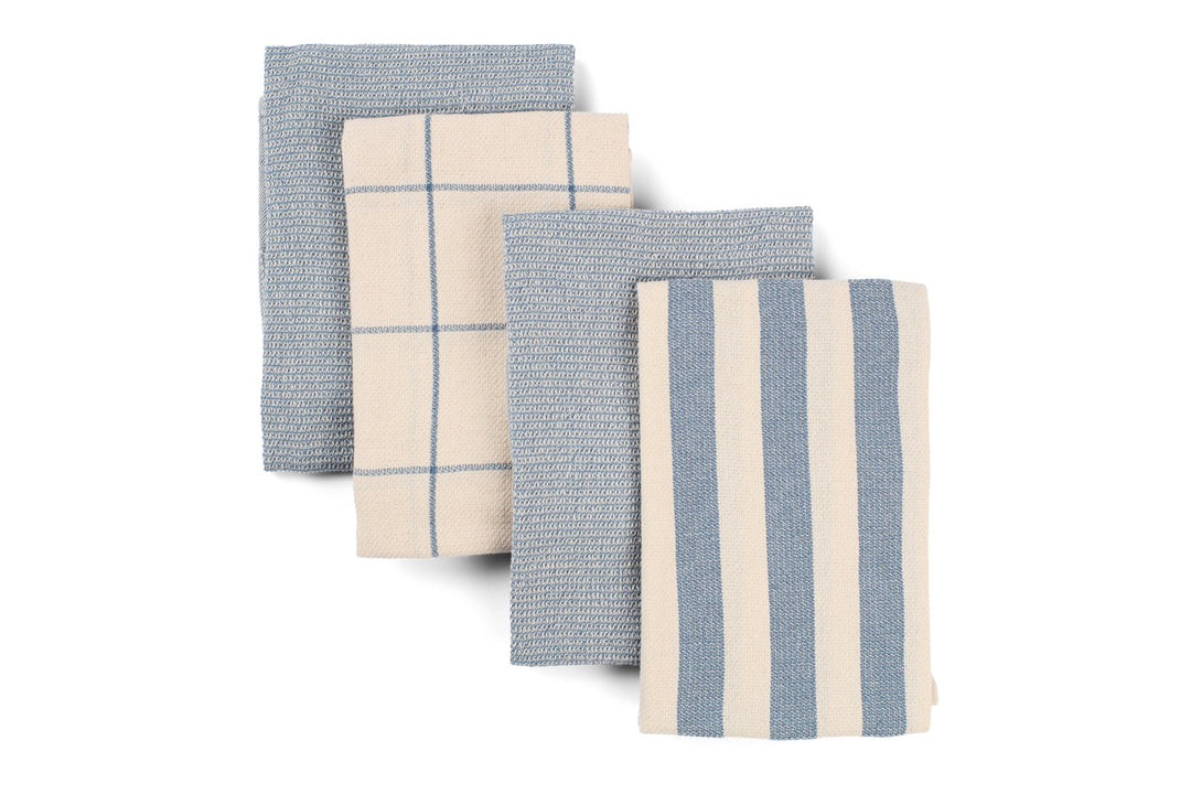 Pure Cotton Tea Towels, 28" x 18", 4 Ct.