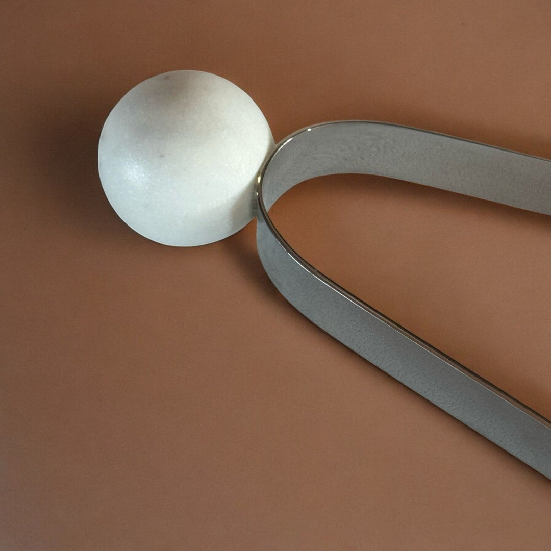Plastic-Free Marble &amp; Steel Ice Tongs