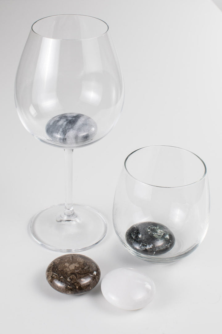 Handcrafted Natural Stone Beverage Chillers, 4 Ct.