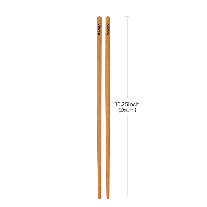 Plastic-Free Wood Fiber Flatware Chopsticks, 10.25"