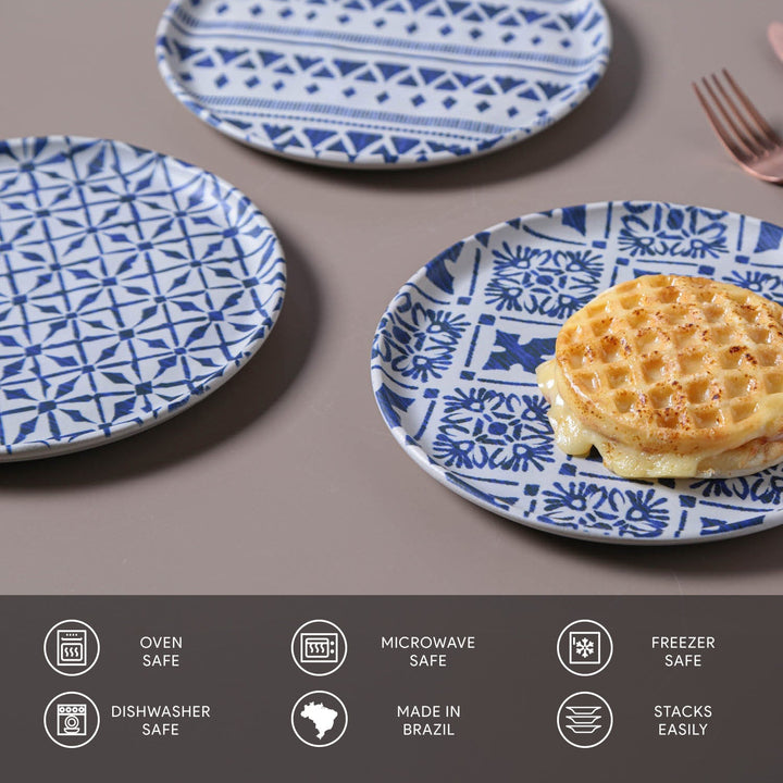 Non-Toxic Porcelain Dessert Dinnerware Set, 6 Ct.