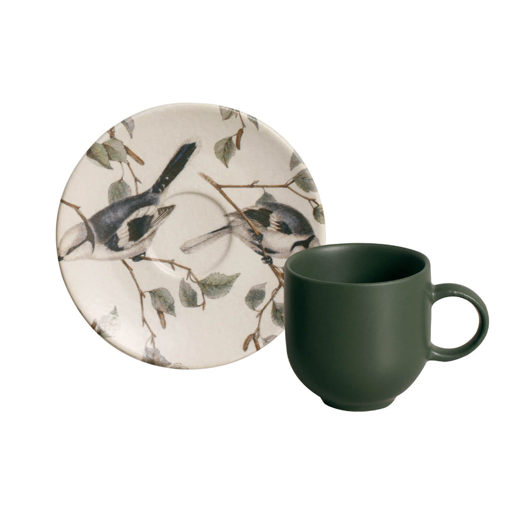 Non-Toxic Ceramic Cup &amp; Saucer Dinnerware Set, 6 Ct.