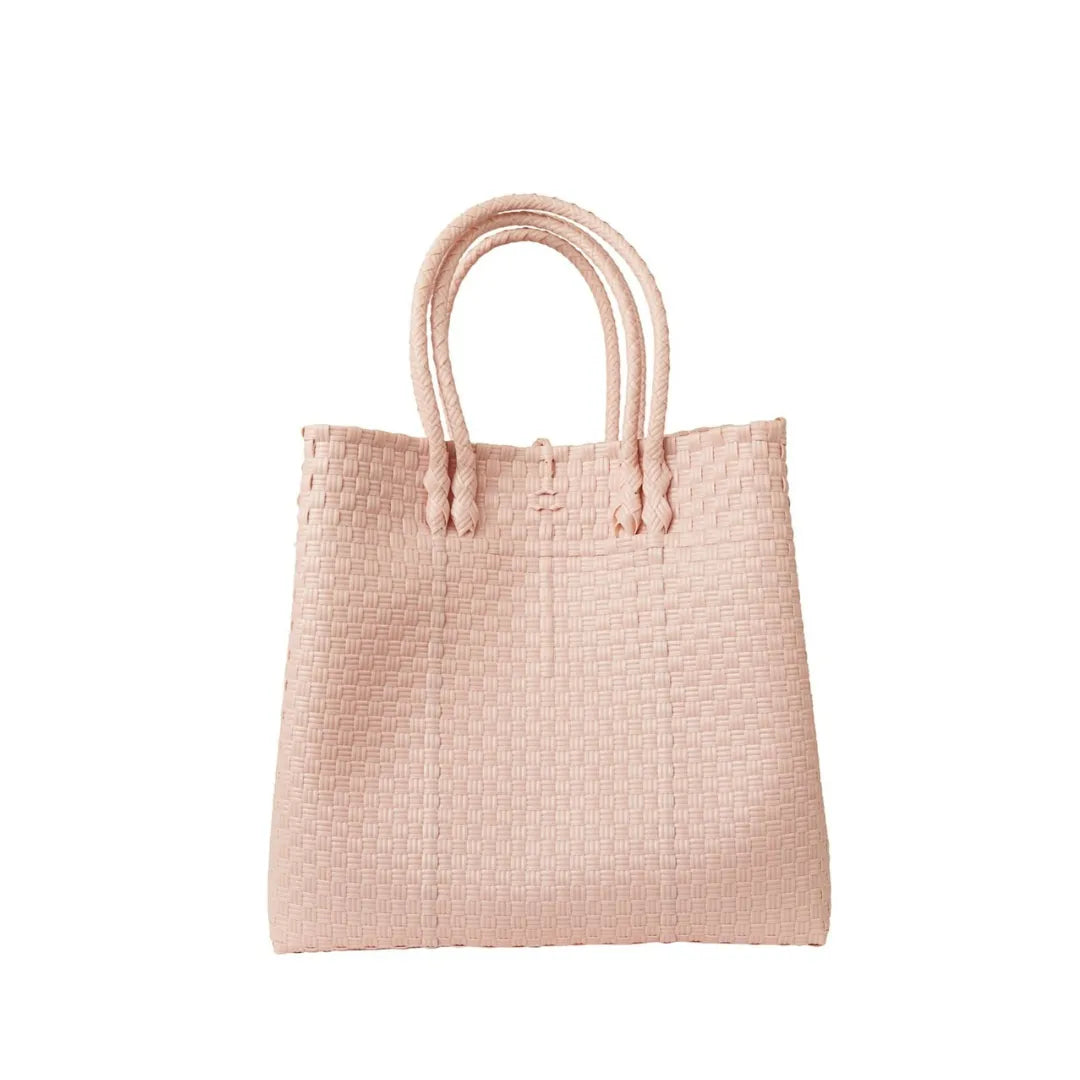 Handwoven Recycled Plastic Maxi Tote, 13.5" x 14"