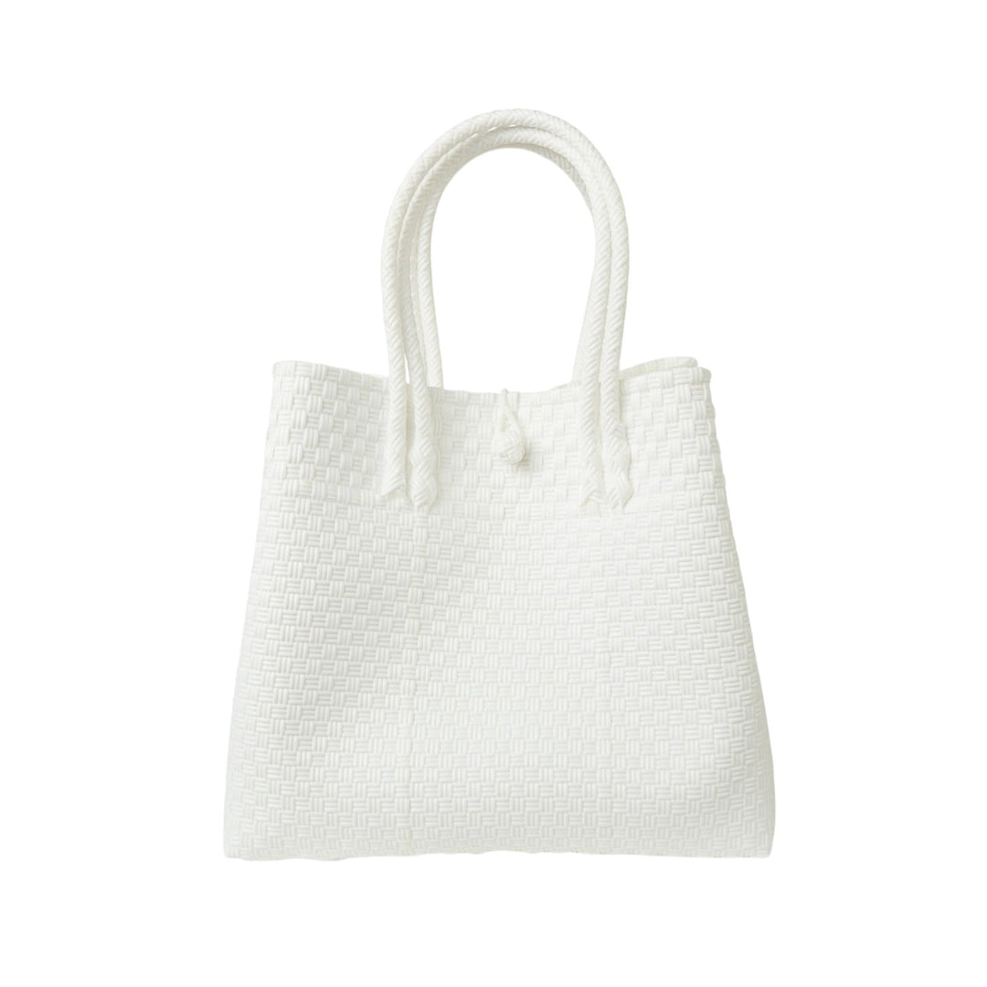 Handwoven Recycled Plastic Maxi Tote, 13.5" x 14"