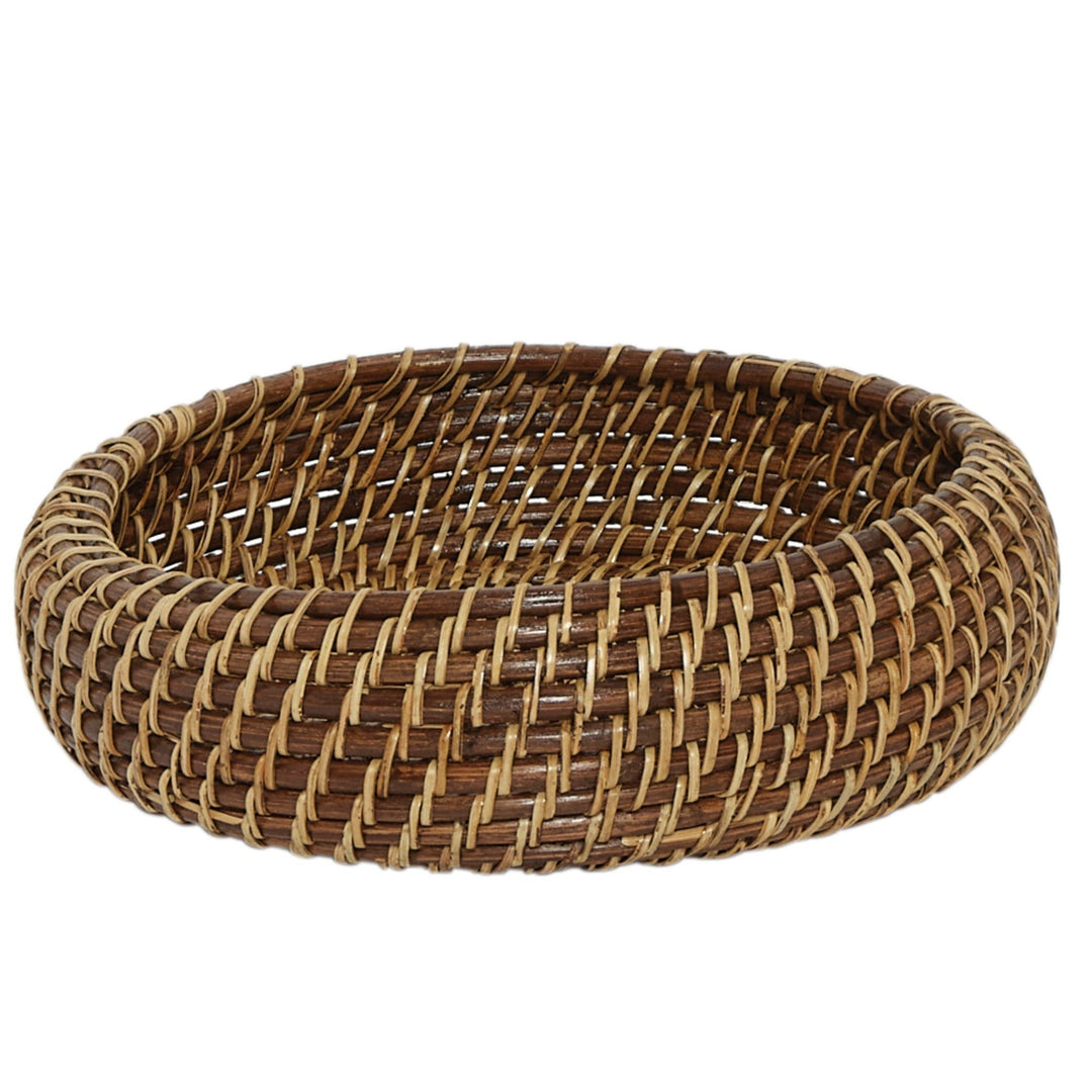 Handcrafted Rattan Fruit Basket &amp; Bowl, 10"