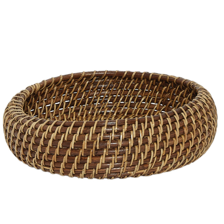 Handcrafted Rattan Fruit Basket &amp; Bowl, 10"