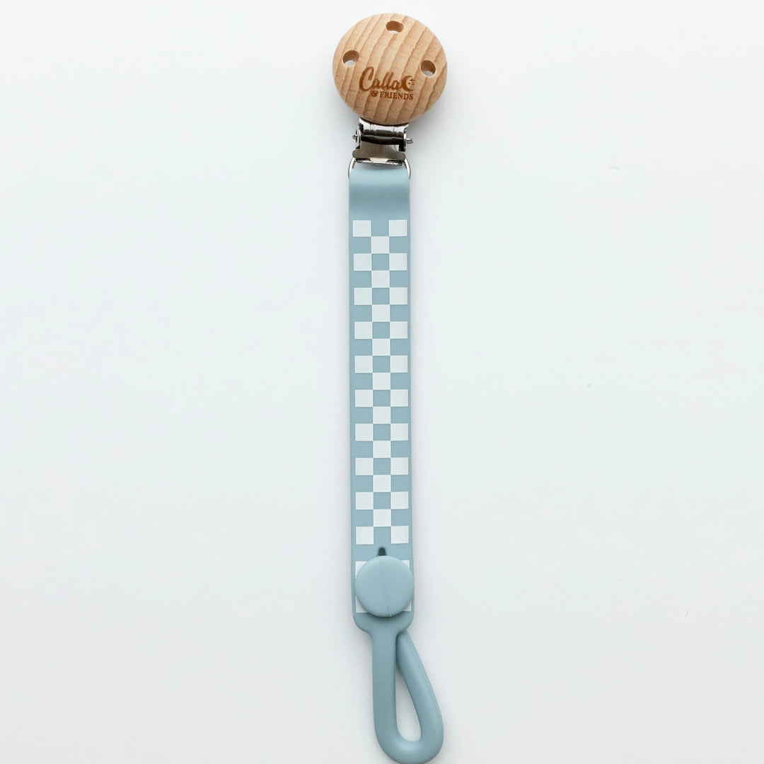 Checkered Silicone Baby Clip