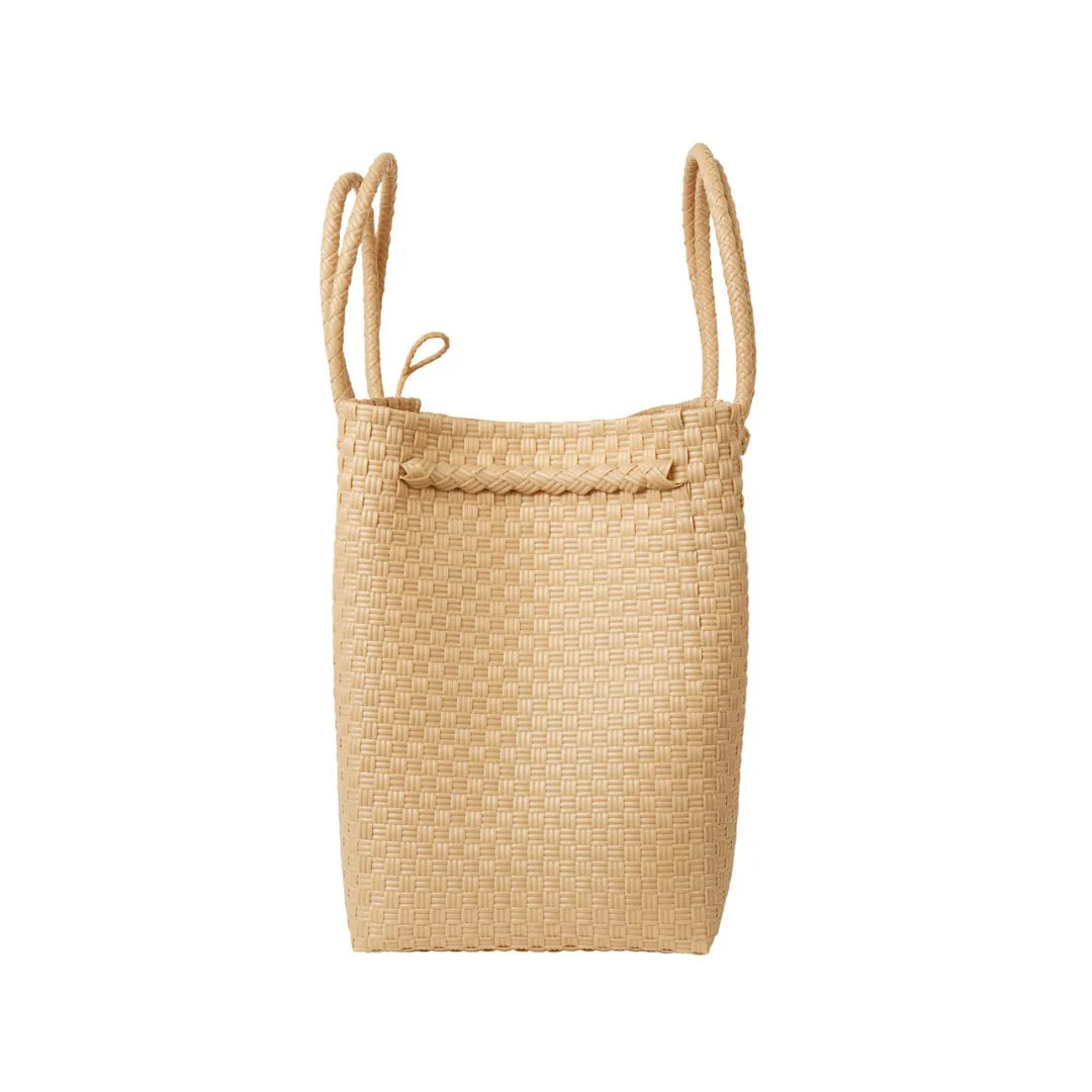 Handwoven Recycled Plastic Maxi Tote, 13.5" x 14"
