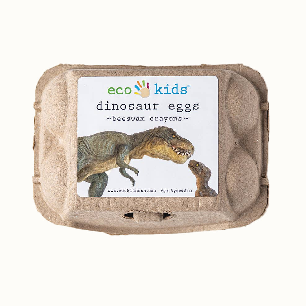 Pure Beeswax Dinosaur Egg Crayons, 6 Ct.