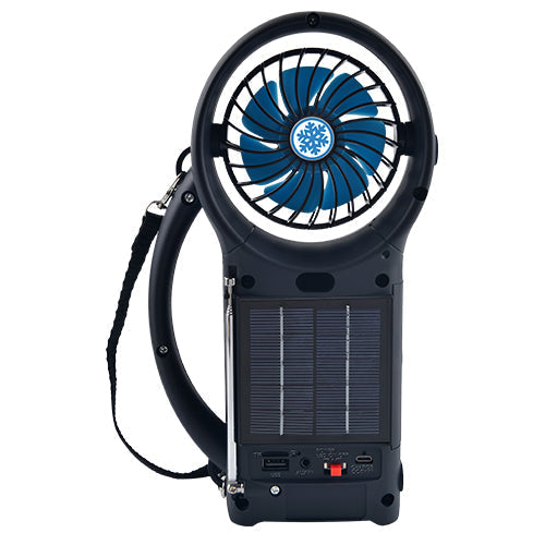 Solar 4-in-1 Camping Gear Speaker with Fan &amp; Torch