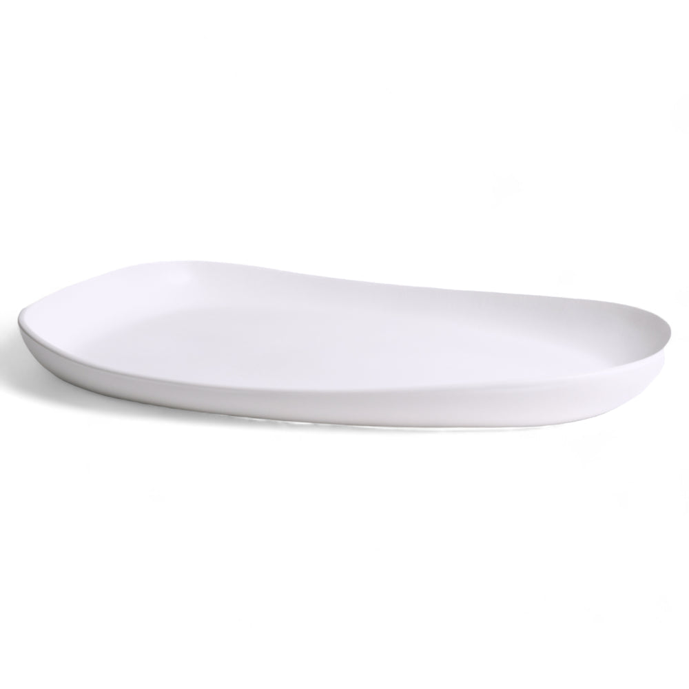 Handcrafted Enameled Stoneware Long Serving Platter