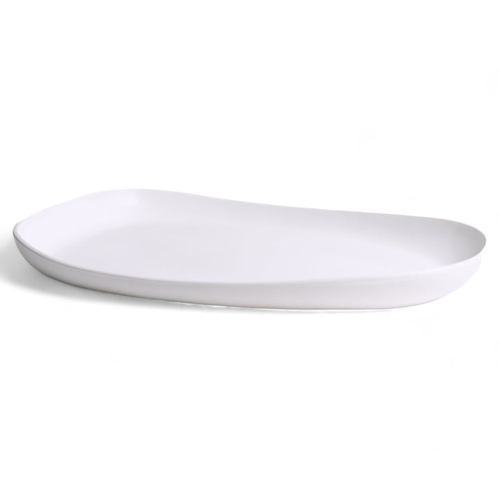 Handcrafted Enameled Stoneware Long Serving Platter
