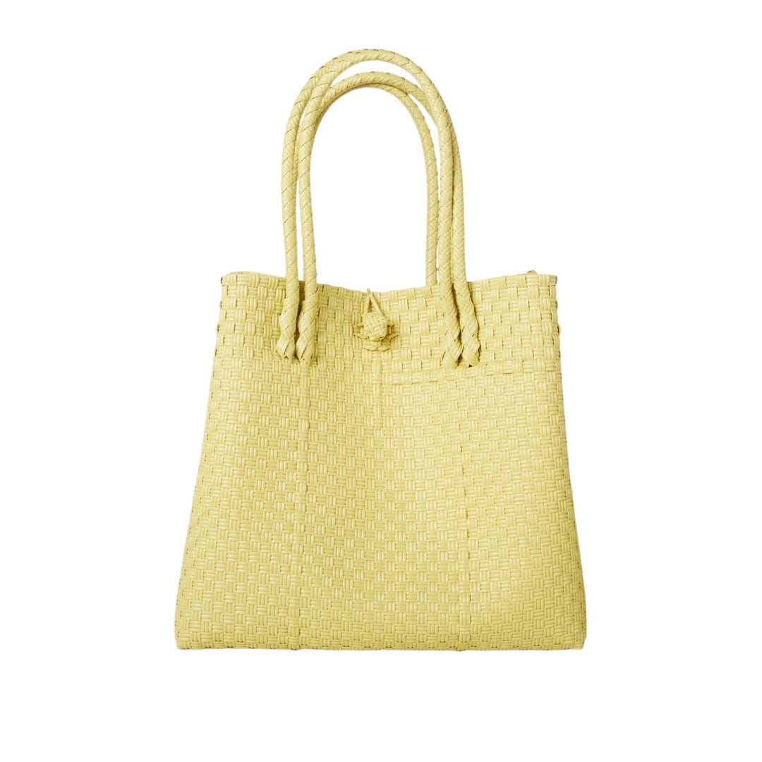 Handwoven Recycled Plastic Maxi Tote, 13.5" x 14"