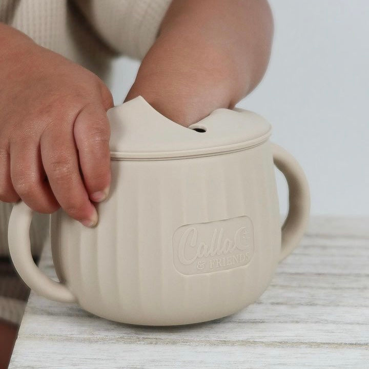 Non-Toxic Silicone Toddler Snack Cup with Lid
