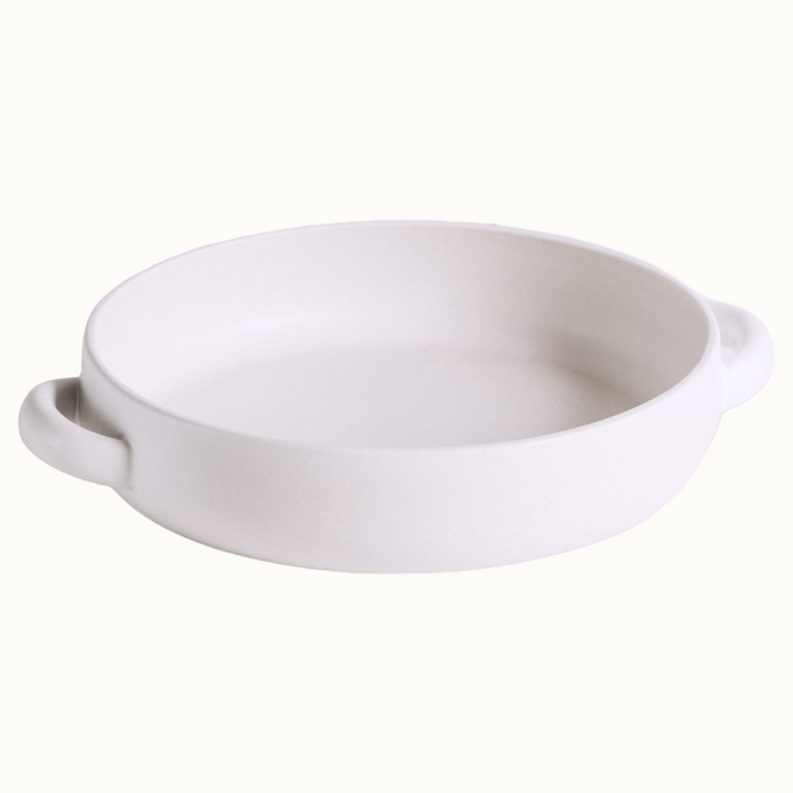 Handcrafted Enameled Stoneware Serving Plate, 13.4"