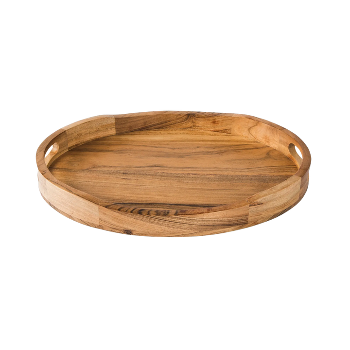 Acacia Wood Oval Serving Tray