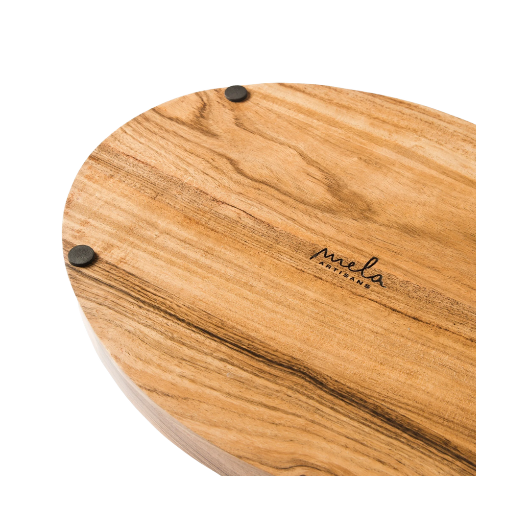 Acacia Wood Oval Serving Tray