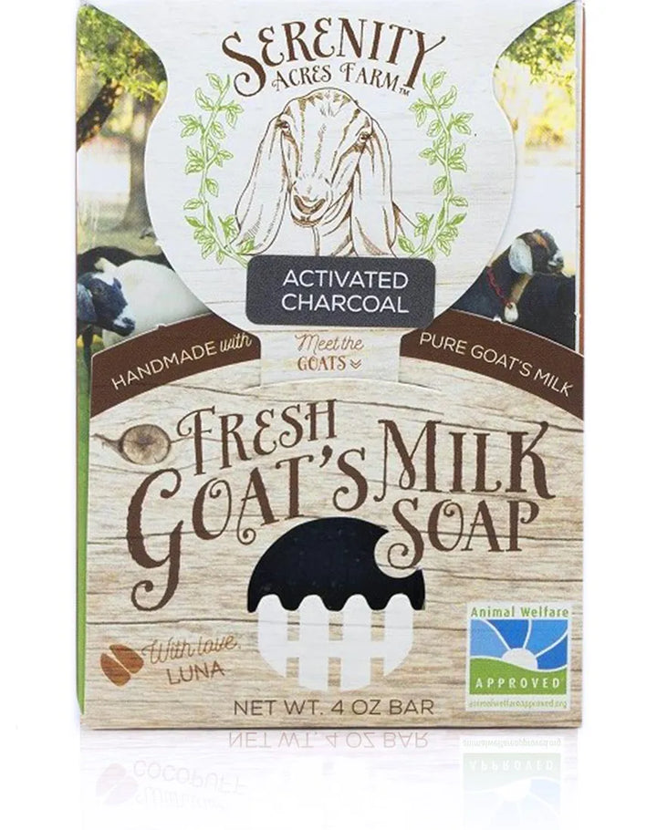 Charcoal Lavender Goat Milk Soap Bar