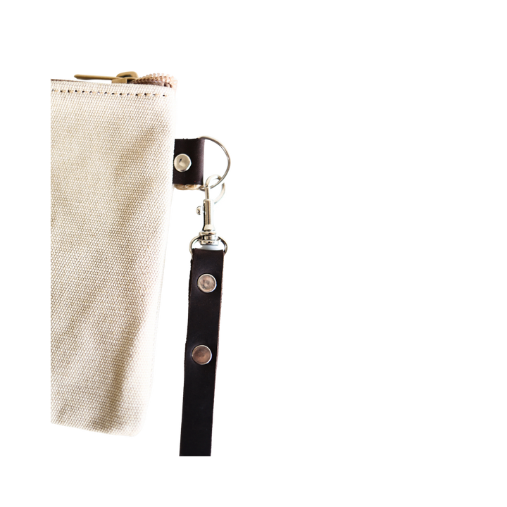 Artisan Canvas Zippered Clutch