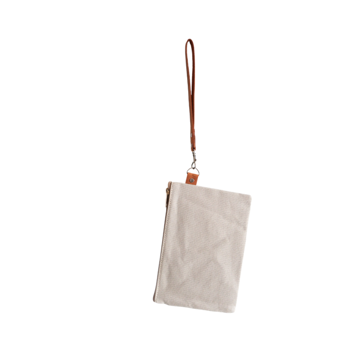 Artisan Canvas Zippered Clutch