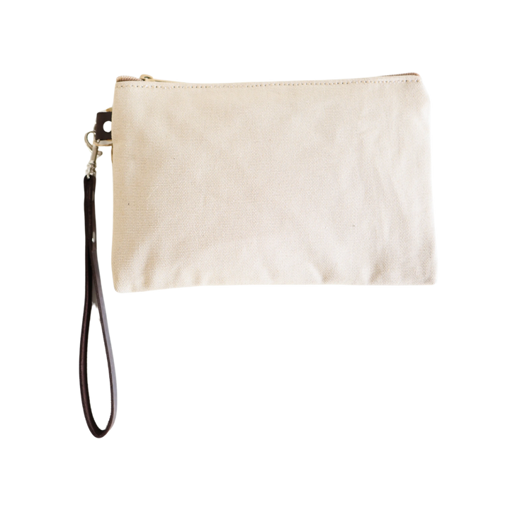 Artisan Canvas Zippered Clutch