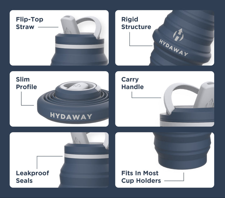 Collapsible BPA-Free Silicone Drinkware, 25 oz.