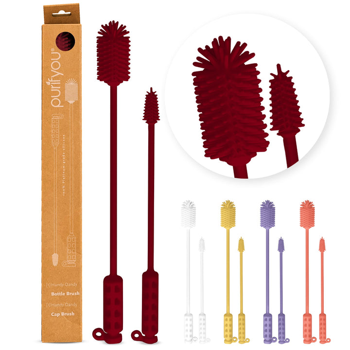 Food-Grade Silicone Bottle Brush Set, 16" &amp; 12", 2 Ct.