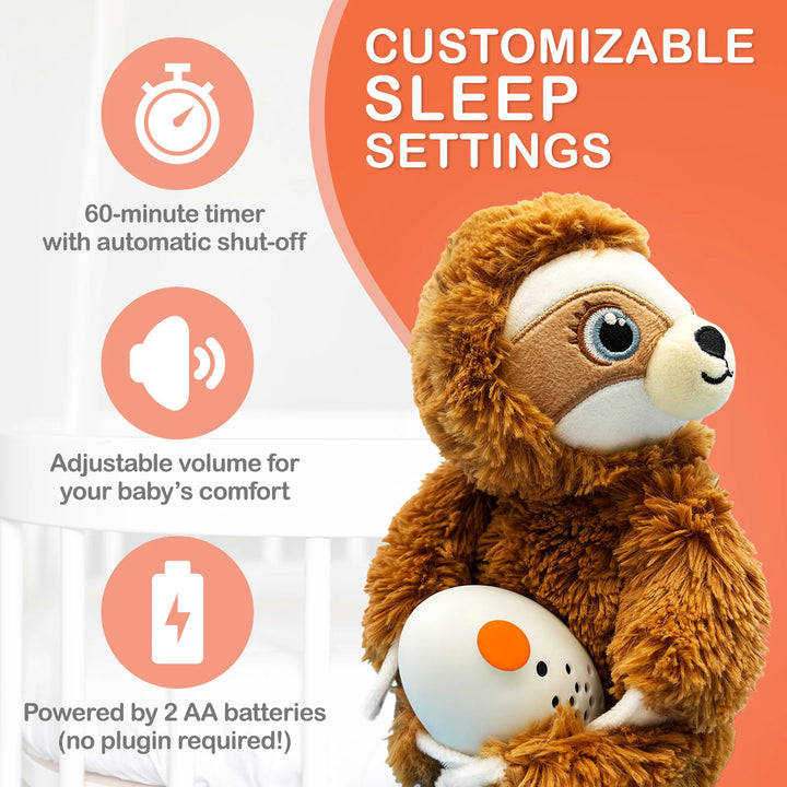 Sloth Plush Baby Sound Machine
