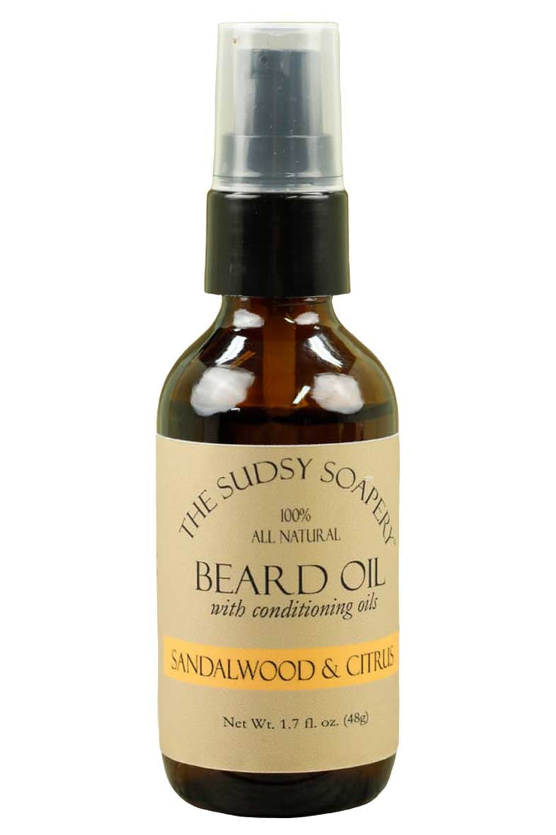 Pure Argan Hemp Beard Oil, Sandalwood Citrus Scent