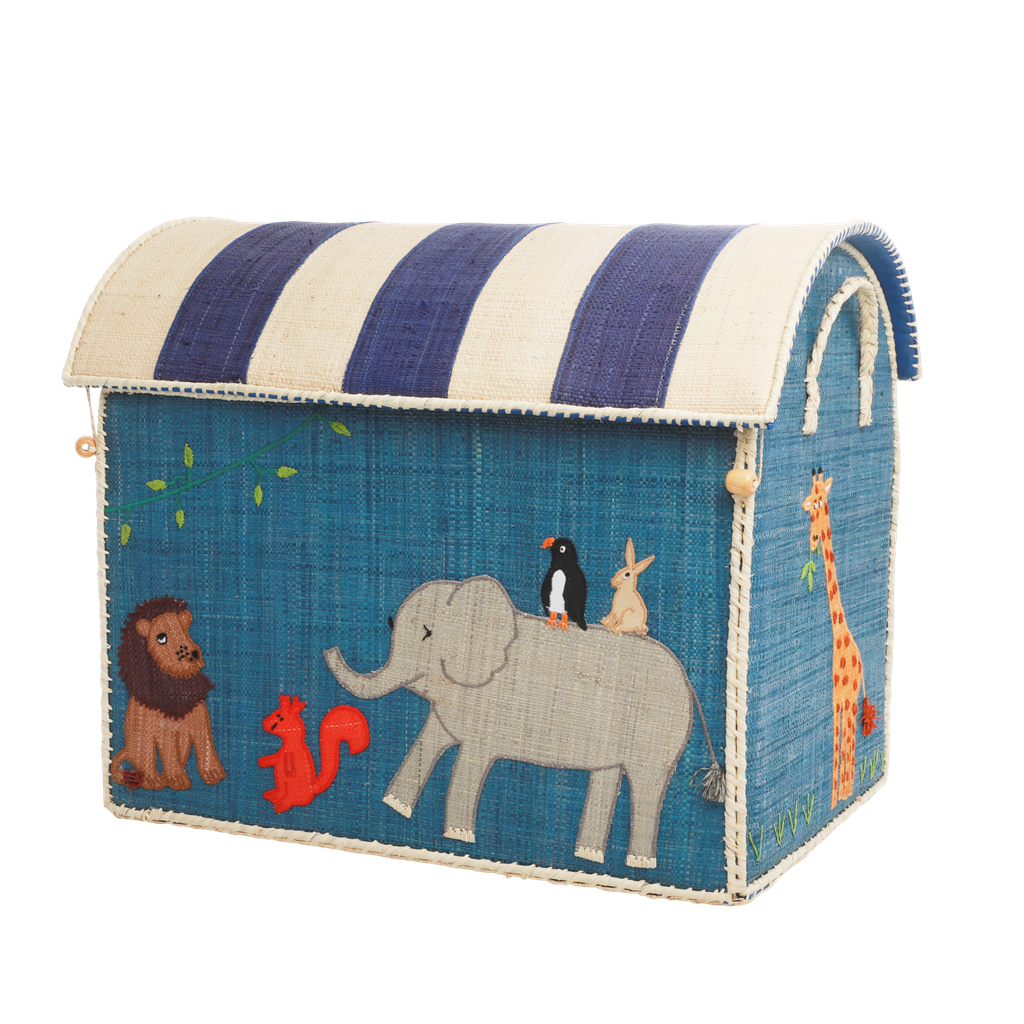 Handcrafted Raffia Animal Storage Baskets, 3 Ct.