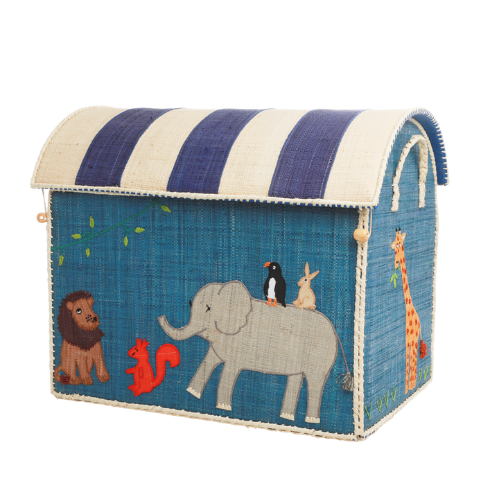 Handcrafted Raffia Animal Storage Baskets, 3 Ct.