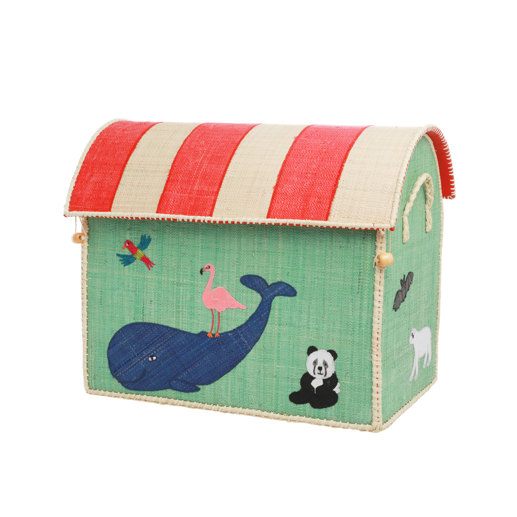 Handcrafted Raffia Animal Storage Baskets, 3 Ct.