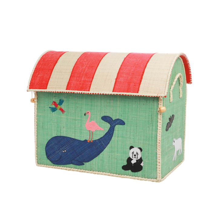 Handcrafted Raffia Animal Storage Baskets, 3 Ct.