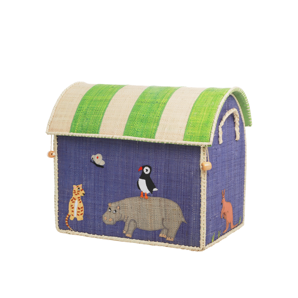 Handcrafted Raffia Animal Storage Baskets, 3 Ct.