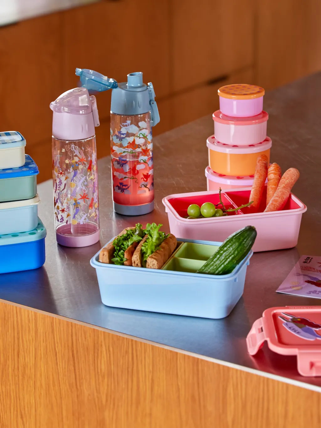 Pink Bento Lunchbox Three Compartment